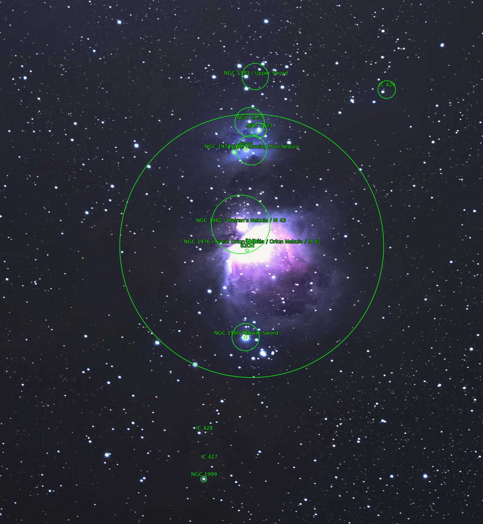 M42 astrometry